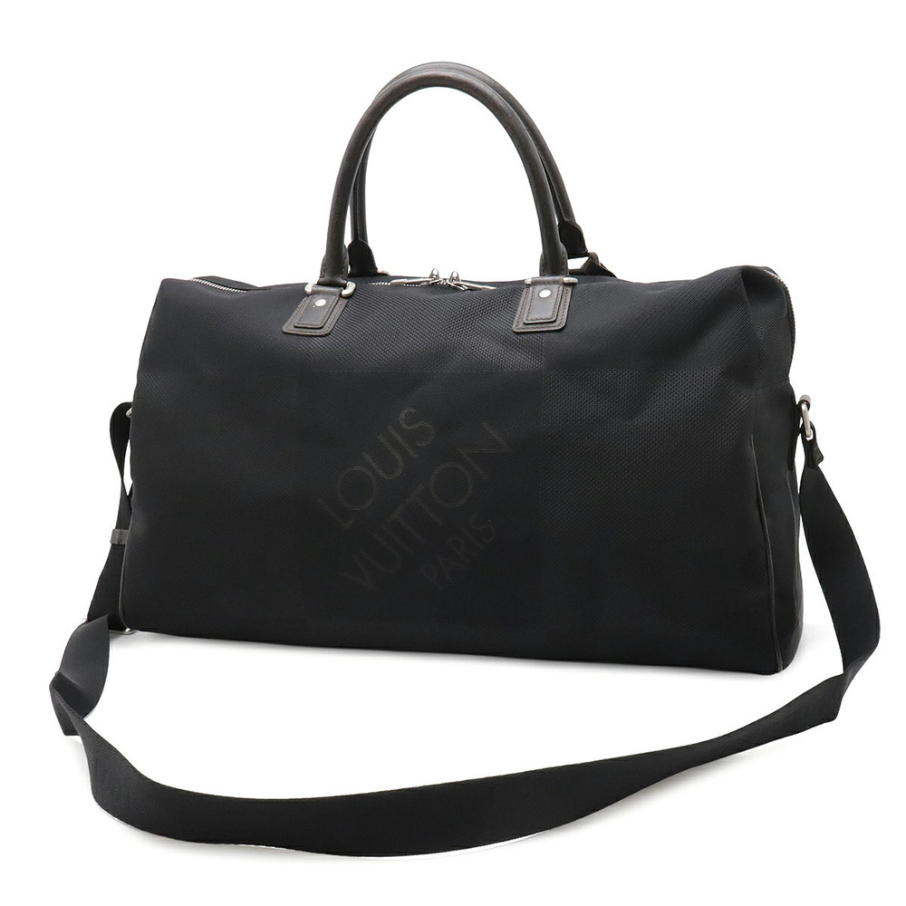 Louis Vuitton Boston Noir Travel Damier Albatross Black Bag Shoulder Geant Black